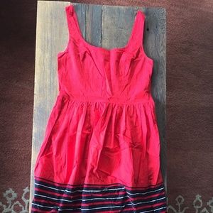 Adorable sleeveless red sundress
